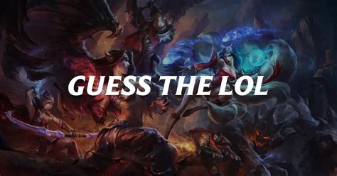 lol guess the champion|guess today lol champion.